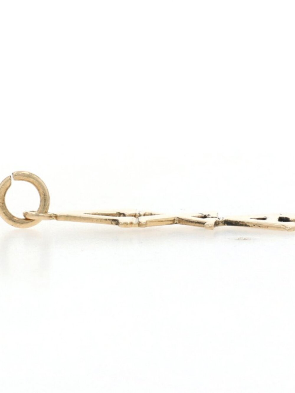Yellow Gold Lambda Chi Alpha Charm - 14k Fraternity Greek Society View 2